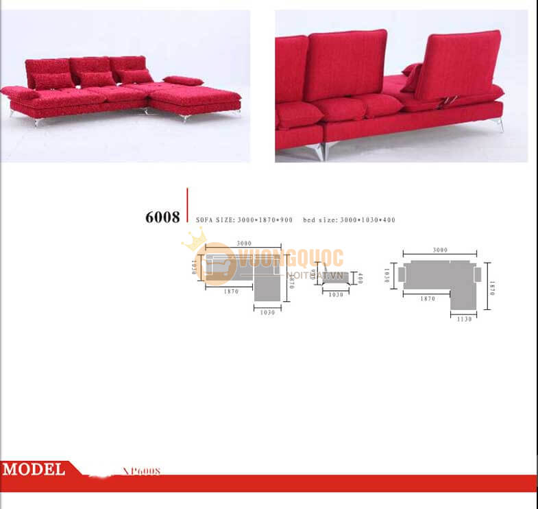 Ghế sofa giường đa năng nhập khẩu XP6008-5